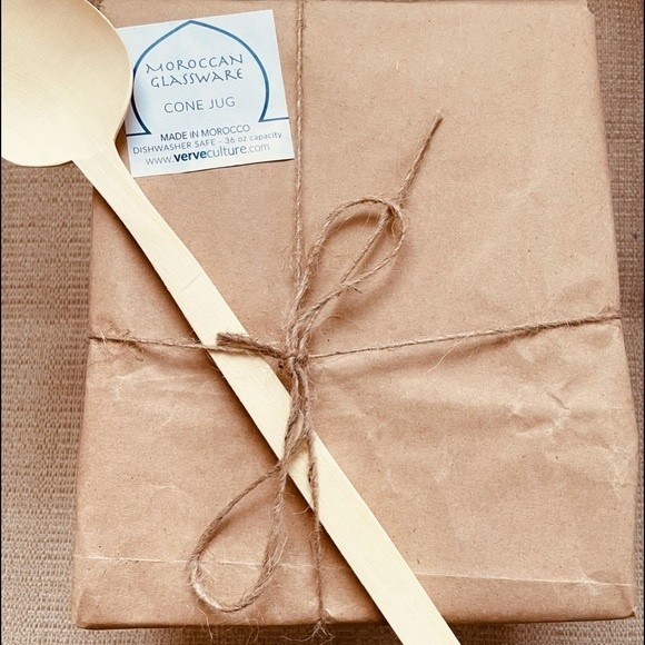 Moroccan 4 Piece Hand-blown Amber Glass Pitcher and Glasses Set - Picture 9 of 14